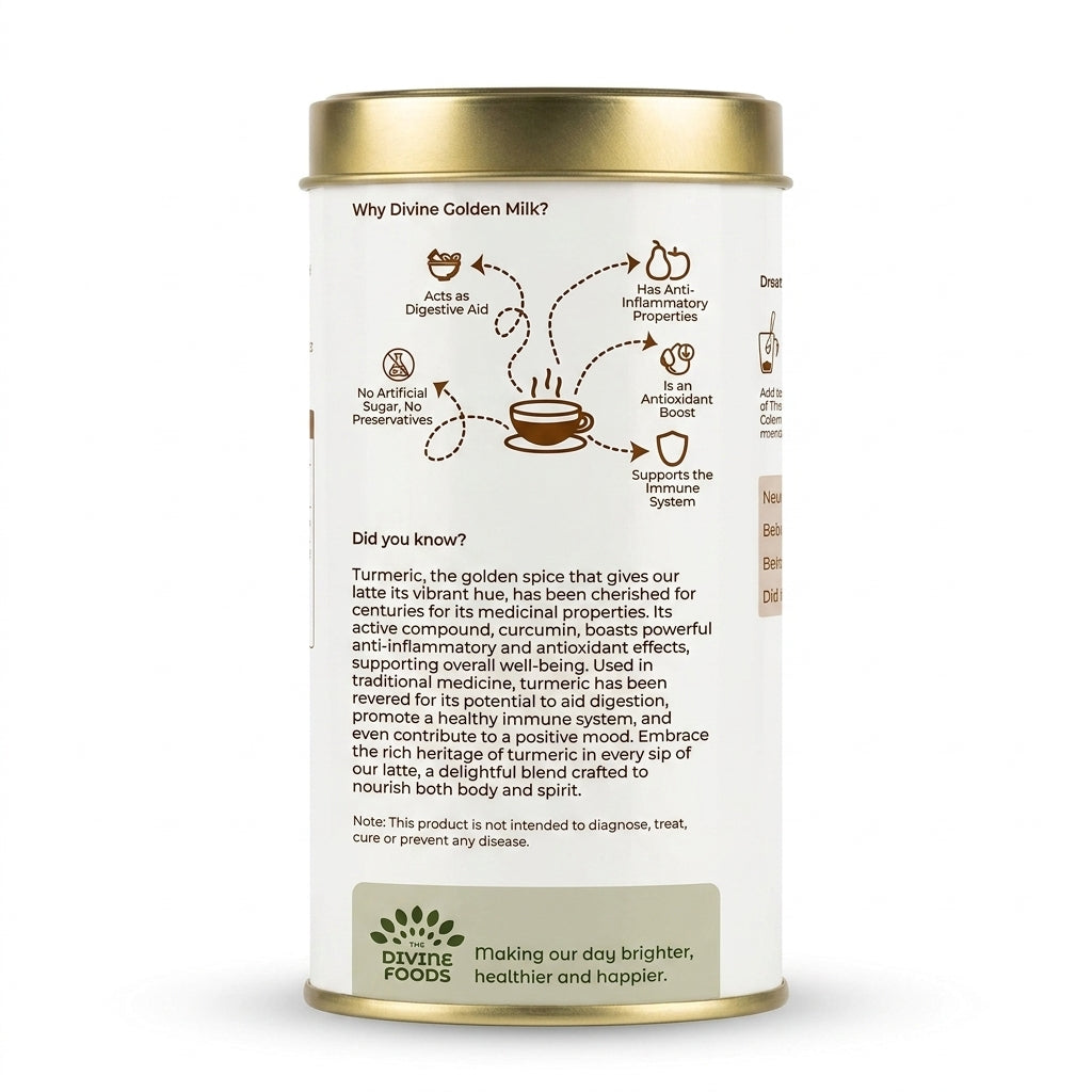 Golden Milk Latte | Natural Detox Drink DND (Improved Version) - 250 gm