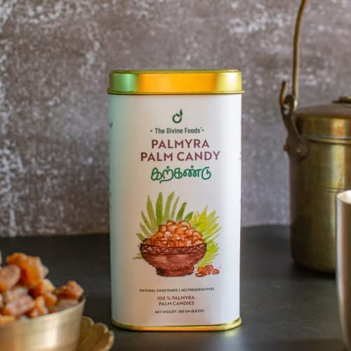 Organic Palm Candy | Natural Sweetener, Sugar Alternative | Unrefined | Candy for Coffee, Tea & Recipes | Vegan | Panakarkandu (250 gm)