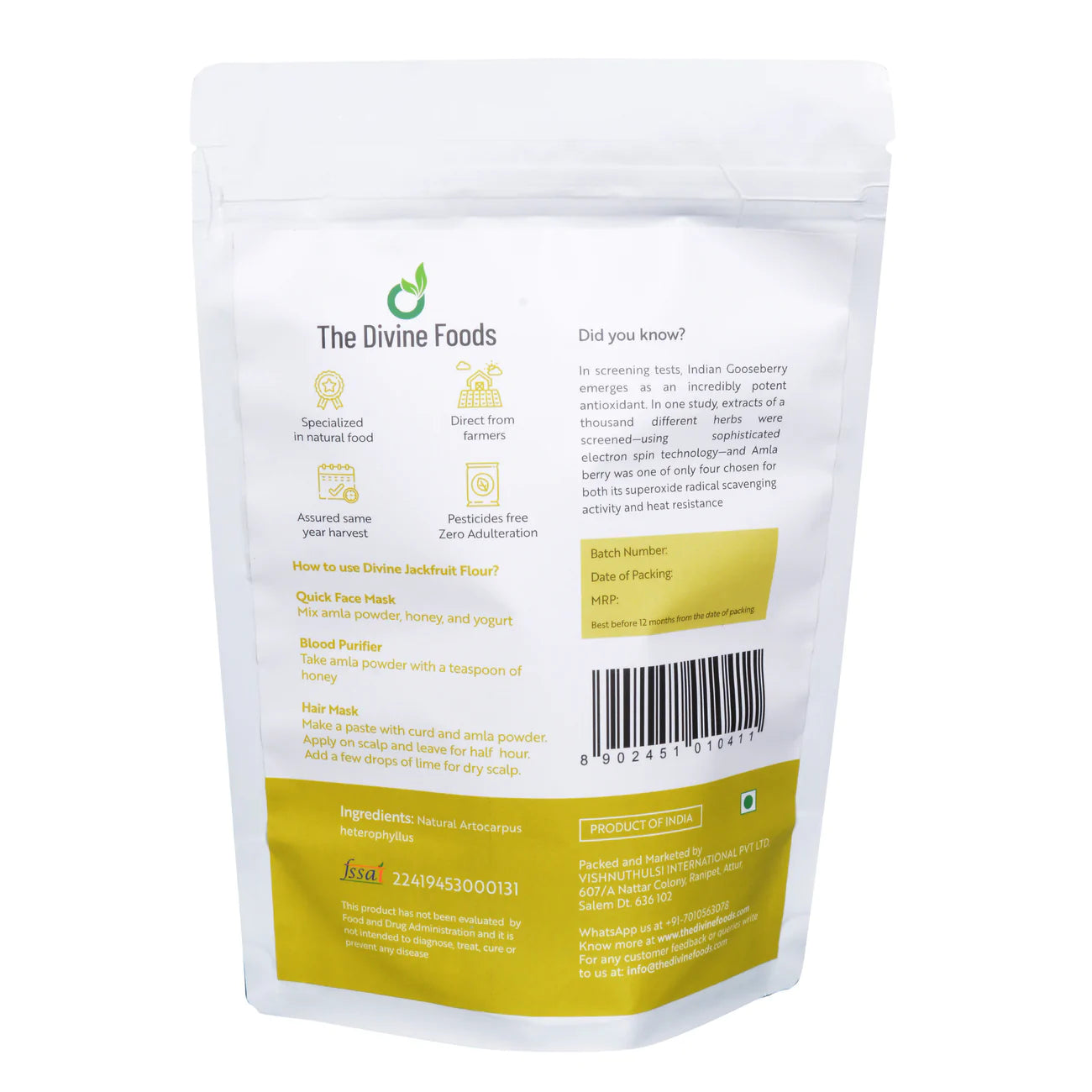 Amla Powder Promotes Immune Power 250gm