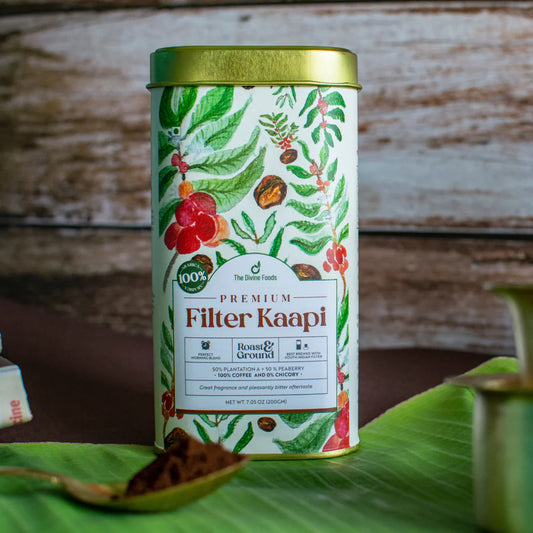 Premium South Indian Filter Kappi Coffee powder, 0% Chicory (28cups/200gm)