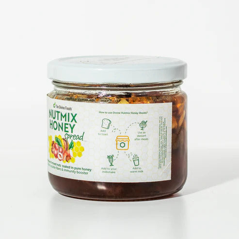 Nut Mix Honey (Made With Premium 5 Nuts & Single Origin Honey) For Immunity Boosting