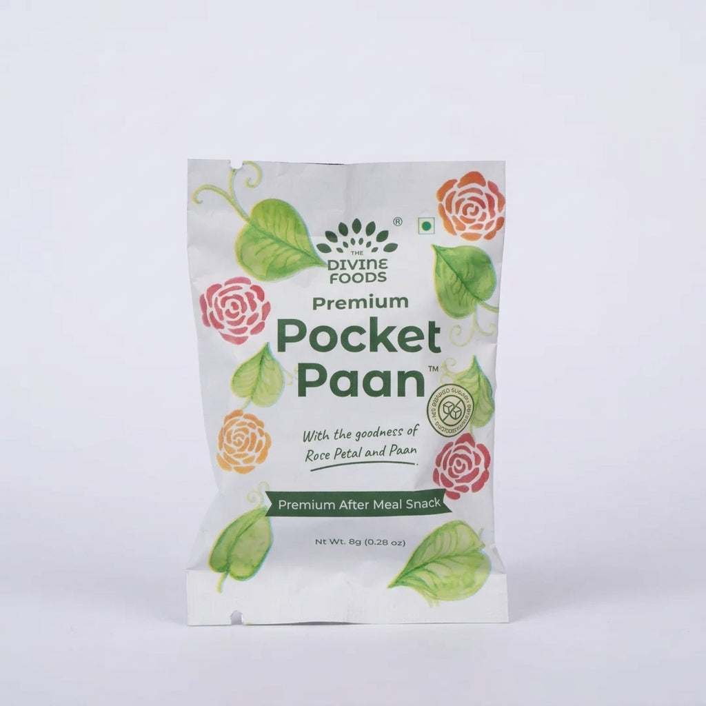 The Divine Foods Pocket Paan Sachets – Pack of (2 Sachets) Ready-to-Eat Paan Mouth Freshener