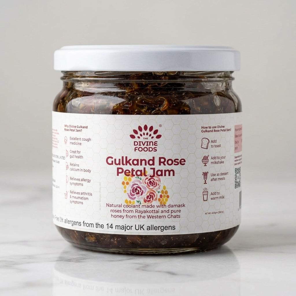 Premium Organic Gulkand | Traditional Damask Rose Petal Jam - 400g