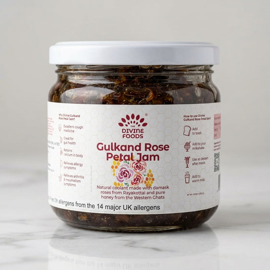 Premium Organic Gulkand | Traditional Damask Rose Petal Jam - 400g