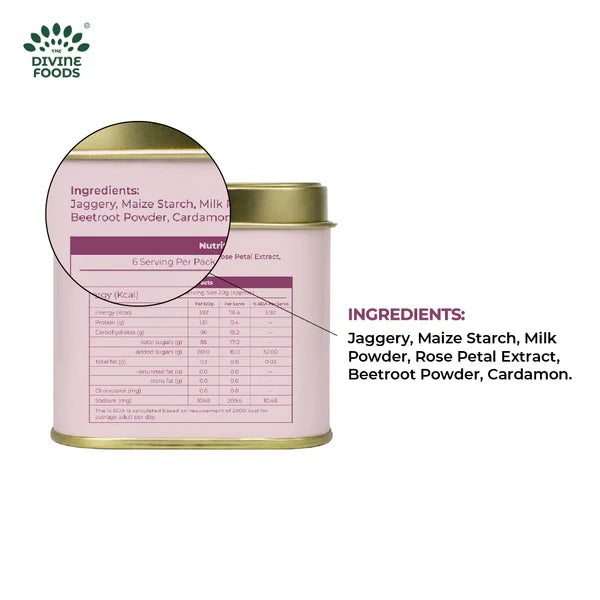 Rose Petal Milk Mix-125g