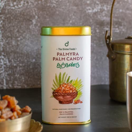 Palm Candies | Natural Sweetener from Tuticorin, Sugar Alternative | Unrefined | Candy for Coffee, Tea & Recipes | Vegan | Natural | Non - GMO | Panakarkandu (250 gm)