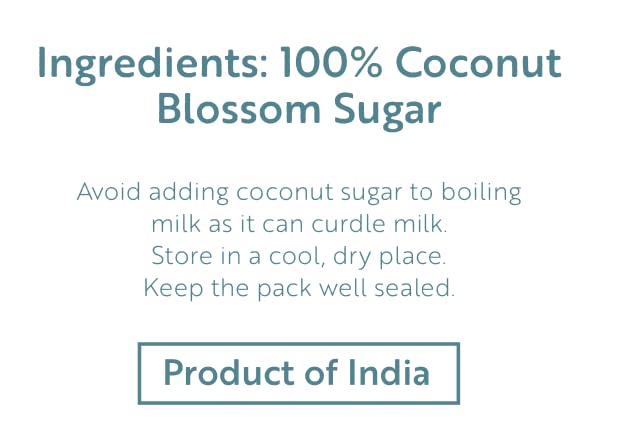 Natural Coconut Sugar | Natural Sweetener, Sugar Alternative, Coconut Palm Sap | Unrefined (250gm)