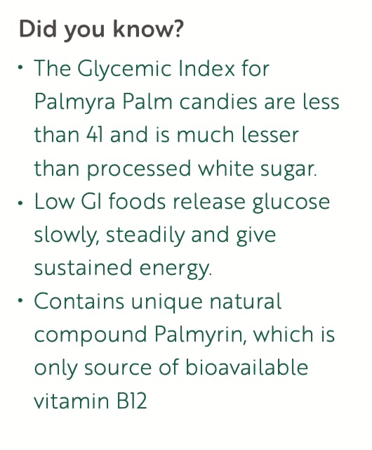 Palm Candies | Natural Sweetener from Tuticorin, Sugar Alternative | Unrefined | Candy for Coffee, Tea & Recipes | Vegan | Natural | Non - GMO | Panakarkandu (250 gm)