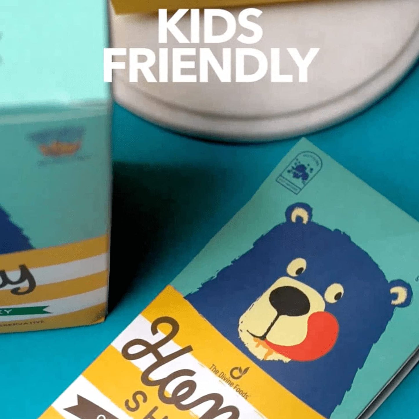 Honey Shots Ginger Honey Sachets | Kids friendly lunch box honey portions| 50 Sachets (500 gm)