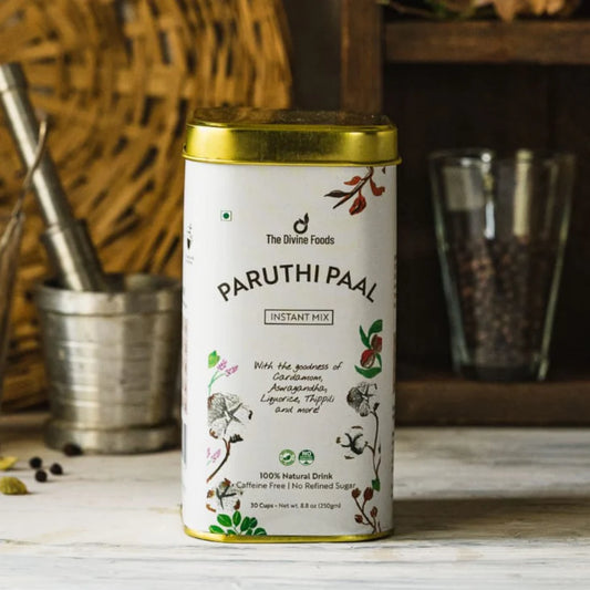 Paruthi Paal-Cotton Seed Instant Latte Mix from Madurai (Cold and Cough remedy/ Helps with Mensural Cramps)