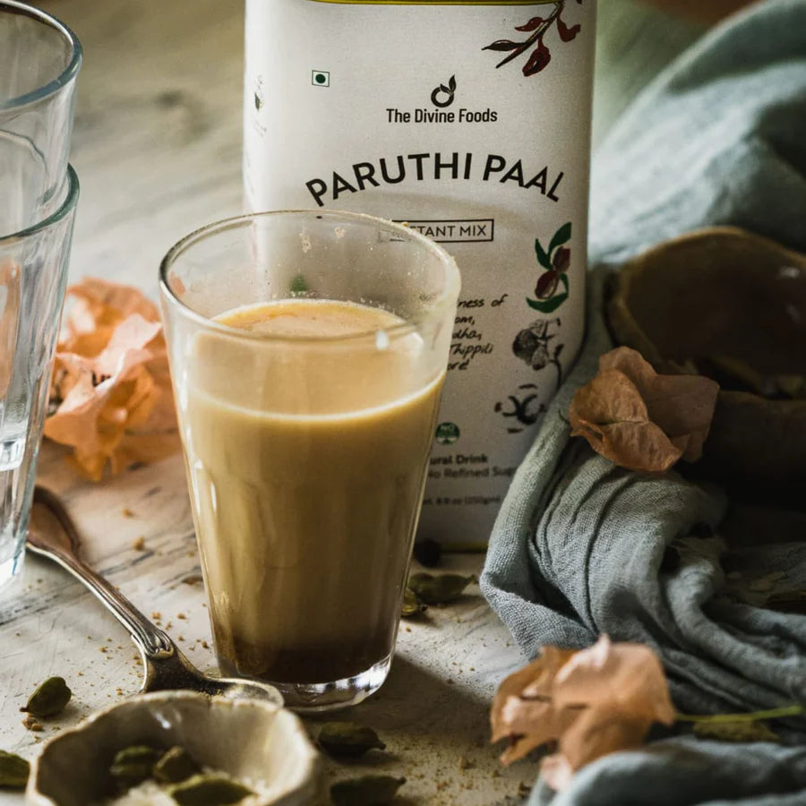 Paruthi Paal-Cotton Seed Instant Latte Mix from Madurai (Cold and Cough remedy/ Helps with Mensural Cramps)