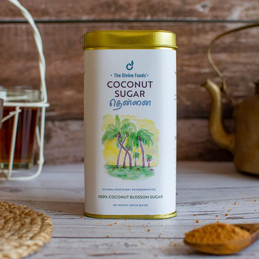 Natural Coconut Sugar | Natural Sweetener, Sugar Alternative, Coconut Palm Sap | Unrefined (250gm)