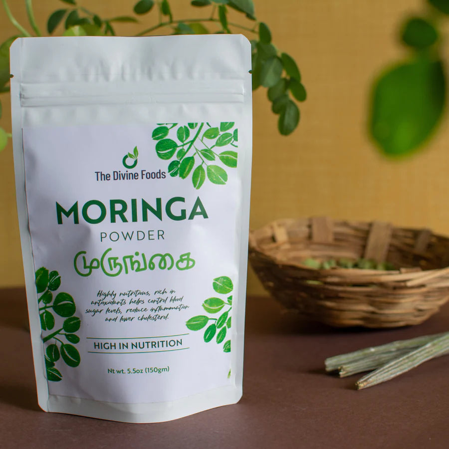 Organic Moringa Powder - Pure Moringa Oleifera/Moringa Leaves | Perfect for Cooking, Smoothies, Lattes & Moringa Tea